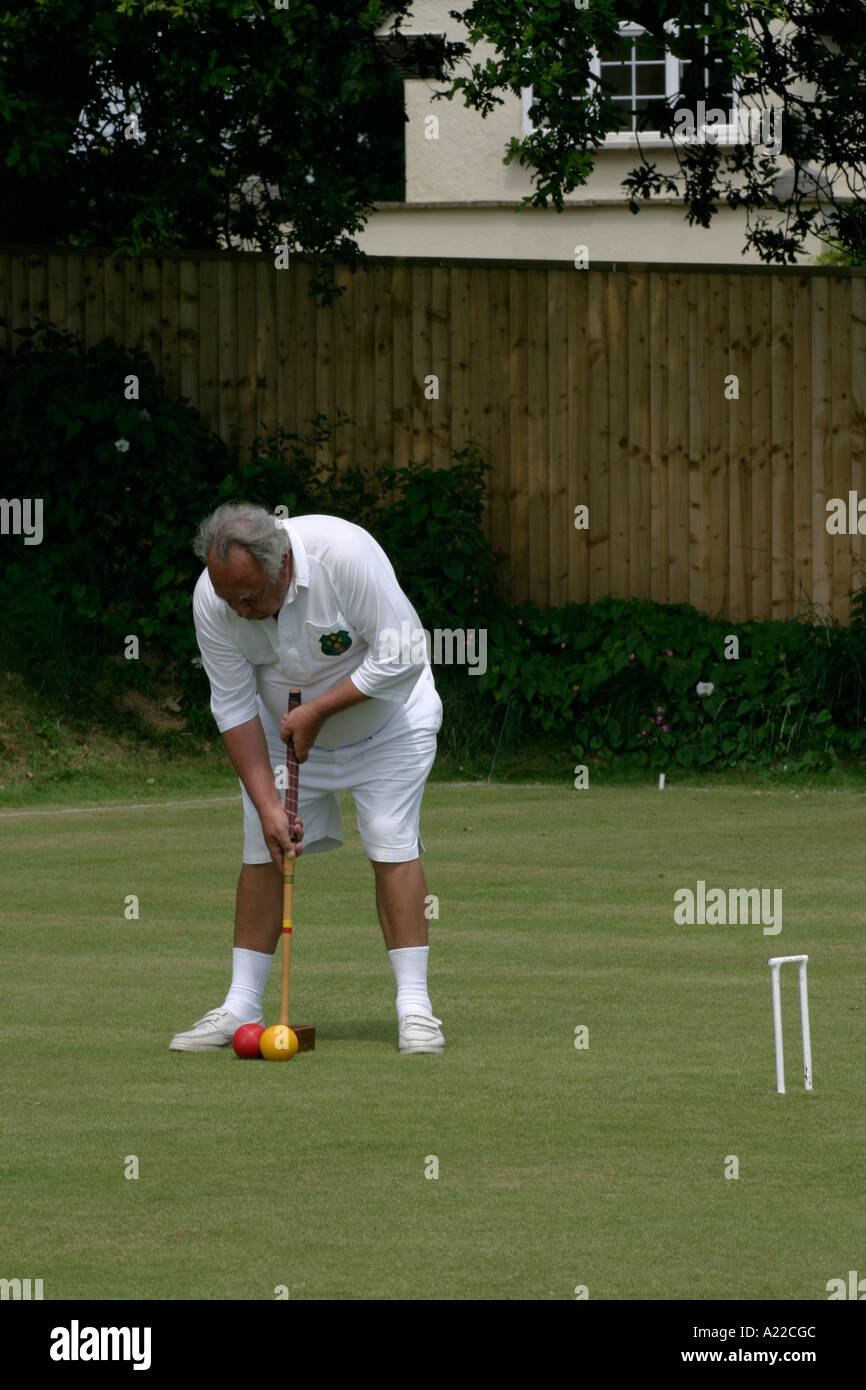 British croquet championships Budleigh Salterton 2005 Stock Photo Alamy