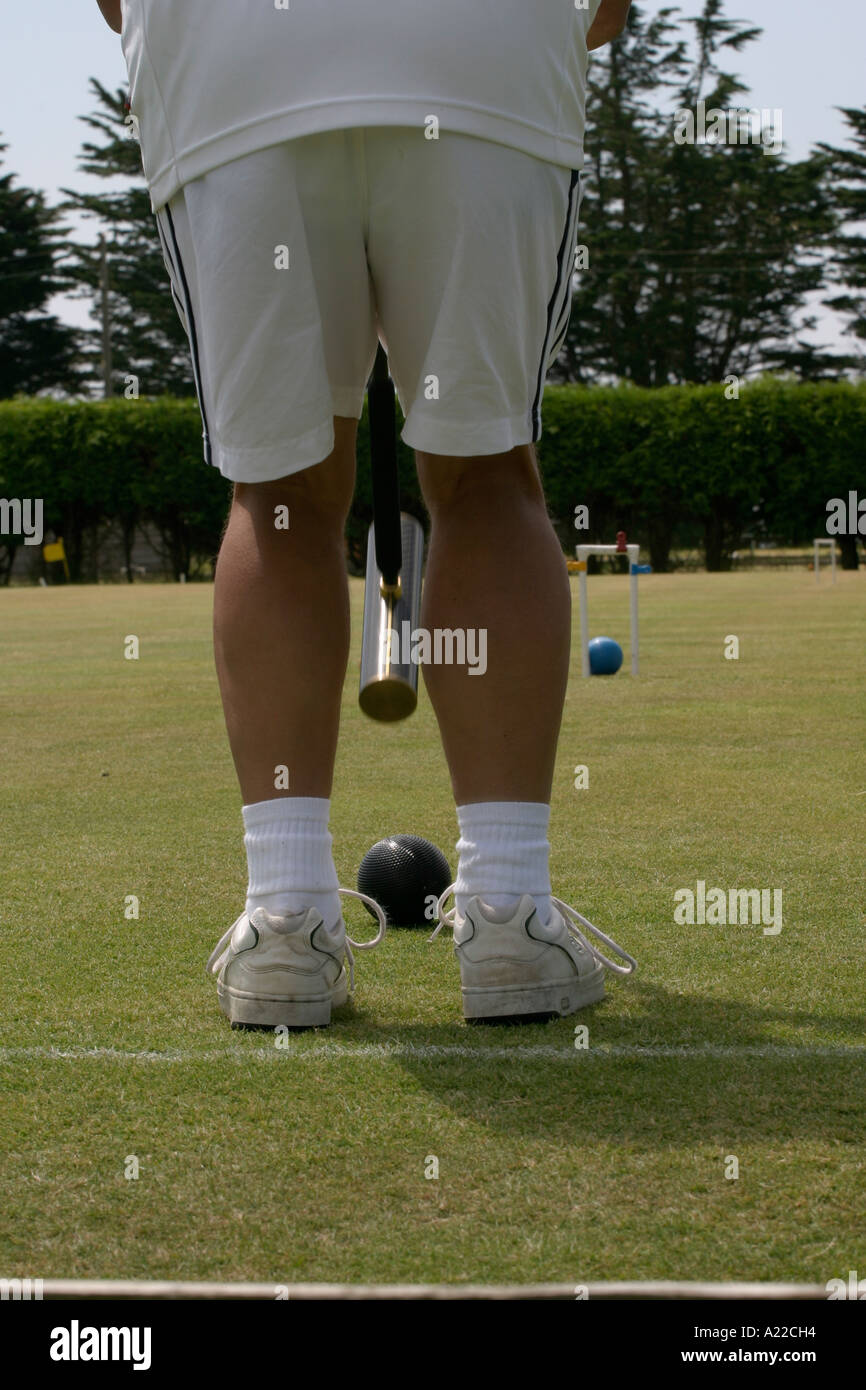 British croquet championships Budleigh Salterton 2005 Stock Photo Alamy