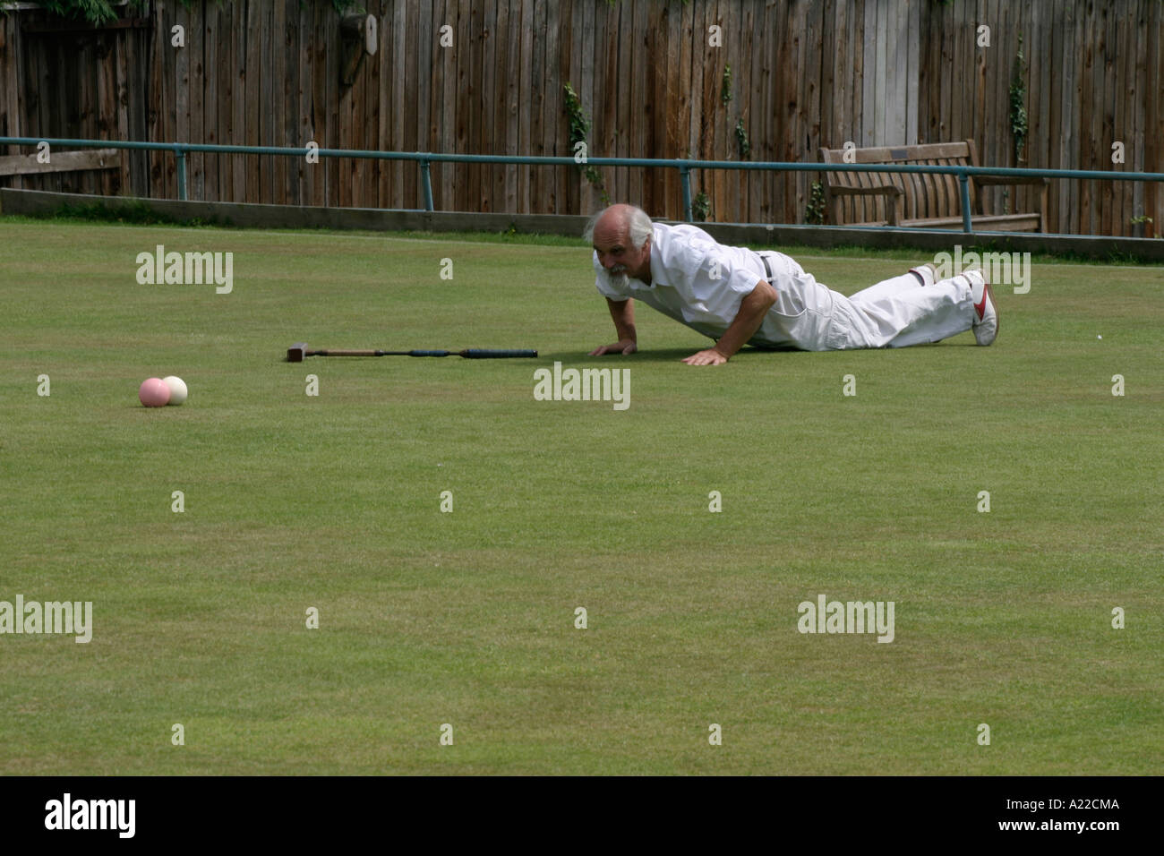 British croquet championships Budleigh Salterton 2005 Stock Photo Alamy