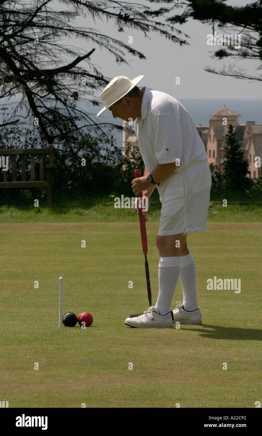British croquet championships Budleigh Salterton 2005 Stock Photo Alamy