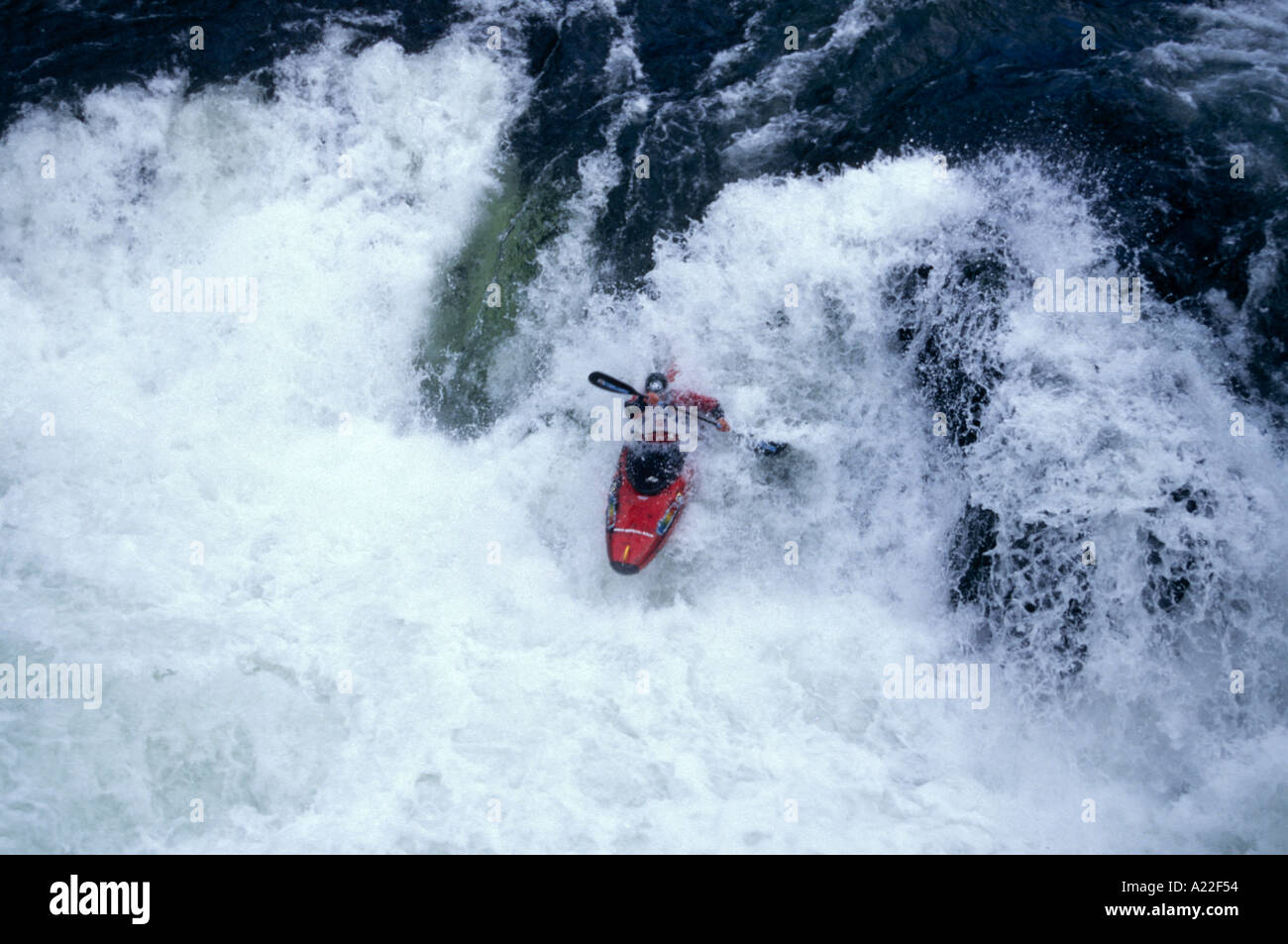 Radical Kayaking Stock Photo