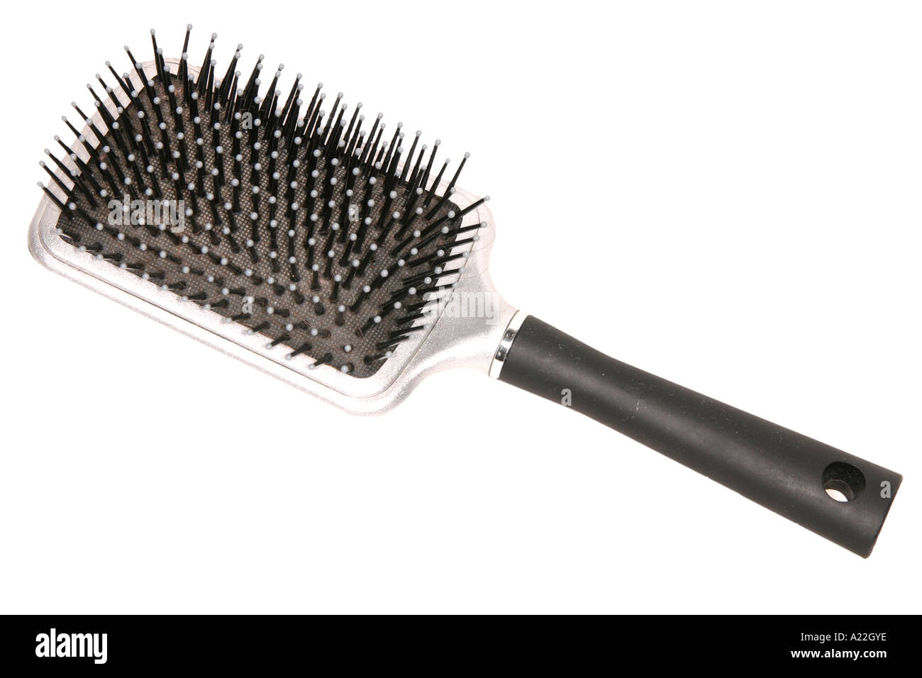 Hair brush on white background Stock Photo