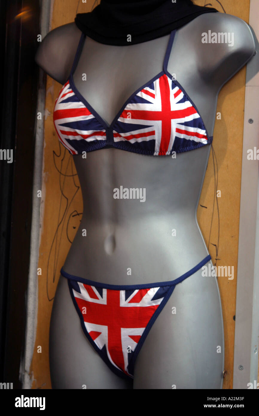 Union Jack Bikini Set — High Waisted UK Flag Bikini for Women
