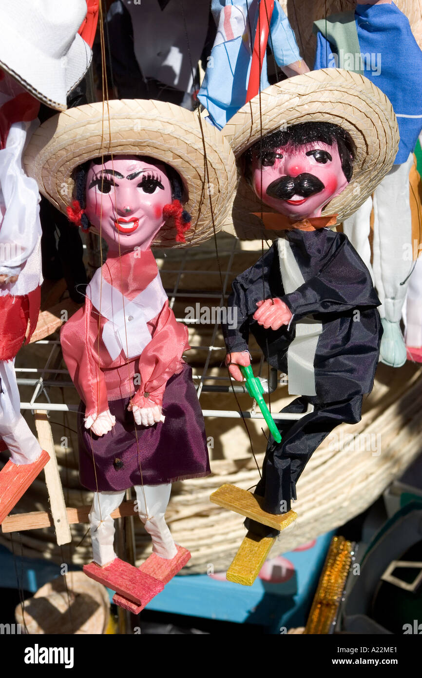 Market Stall Puppets El Pueblo Olivera Street Downtown Los Angeles