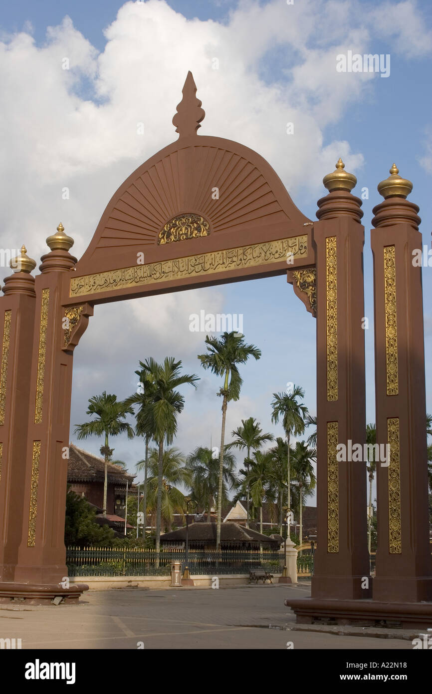 Sultan Ismail Petra Arch, Kota Bharu, Kelantan, Malaysia Stock 