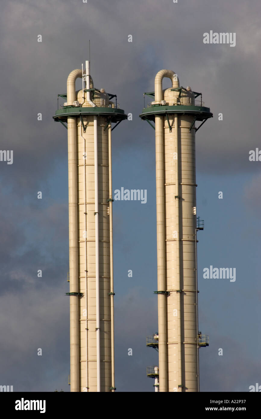 Dow Jones Chemical Plant Barry Glamorgan Wales UK Stock Photo