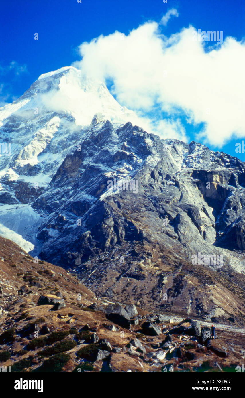 Upper Hinku Valley Nepal Stock Photo