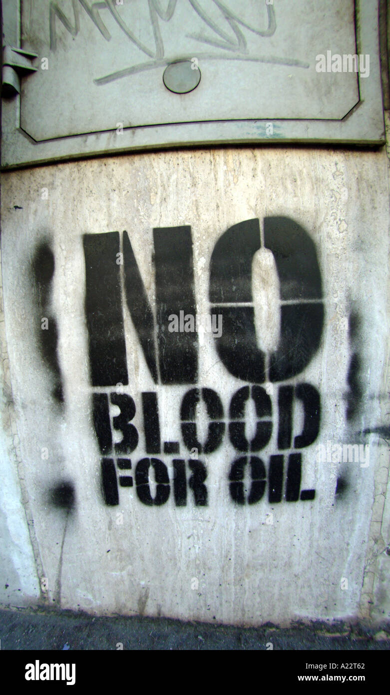 Anti iraq war graffiti in hi-res stock photography and images - Alamy