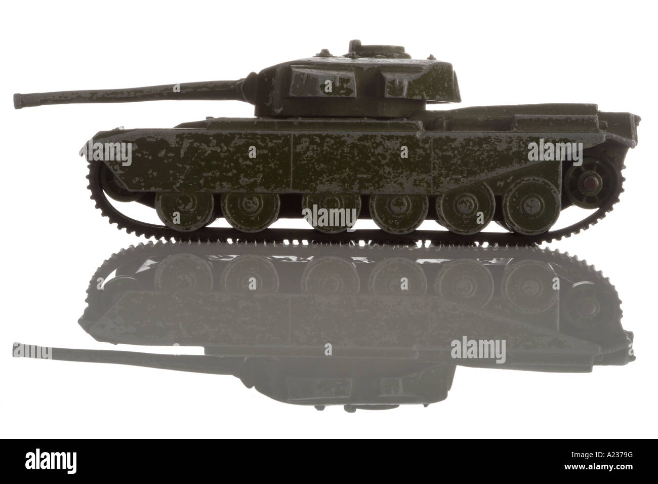 Metal Dinky model Chieftan Tank British Stock Photo