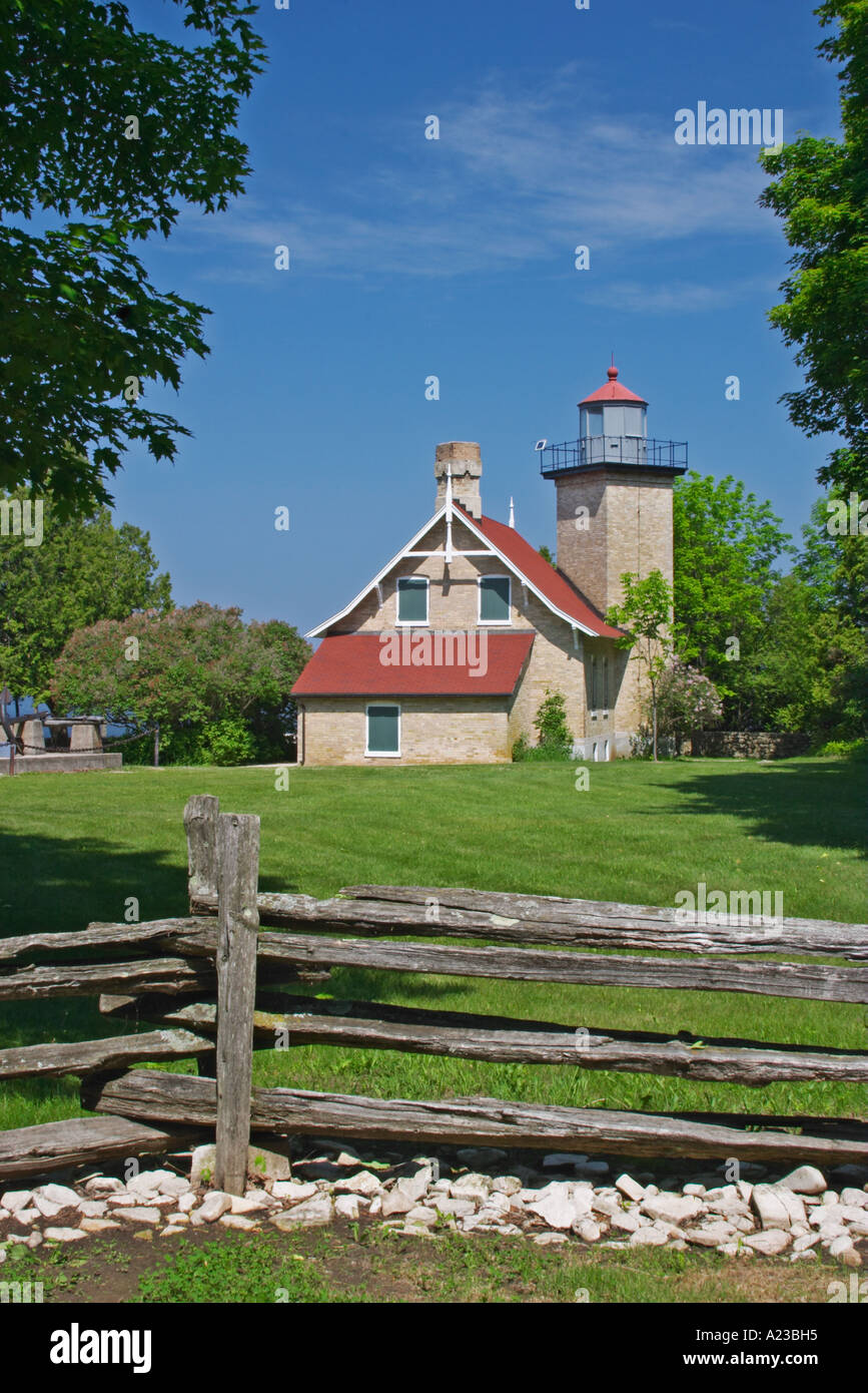 Eagle Bluff Lighthouse in Peninsula State Park Door County Wisconsin