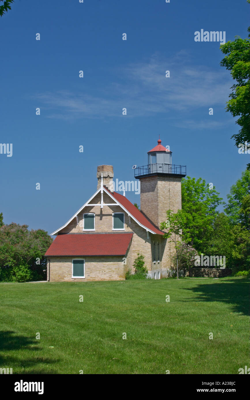 Eagle Bluff Lighthouse in Peninsula State Park Door County Wisconsin
