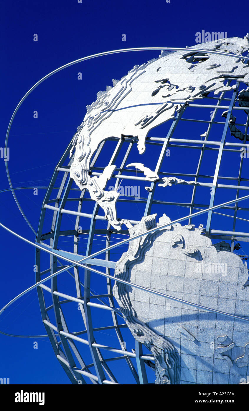 USA New York New York City Unisphere Flushing Meadow Park,globe Stock Photo