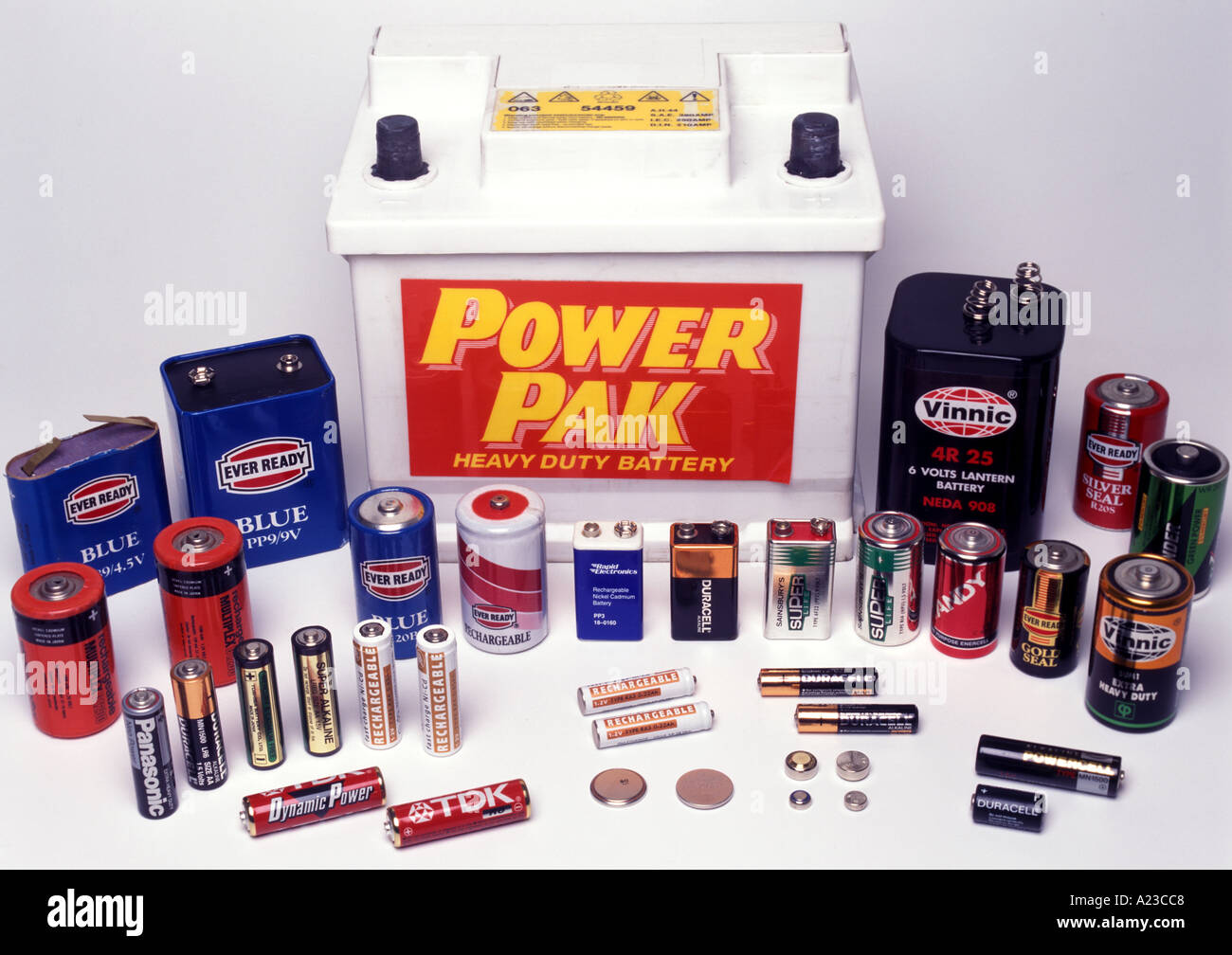 a selection of batteries Stock Photo Alamy