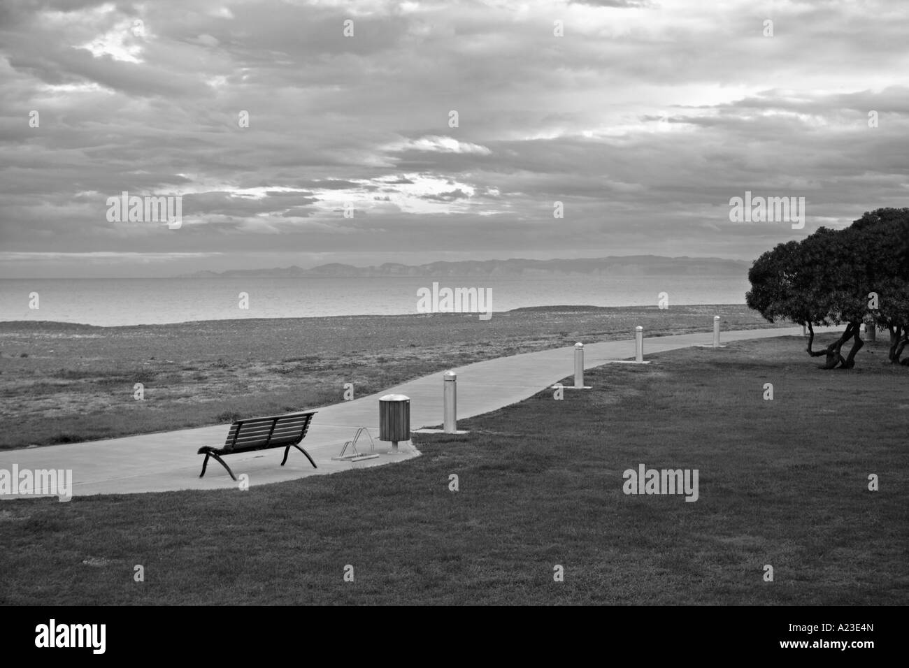 Sea front in Napier New Zealand Stock Photo