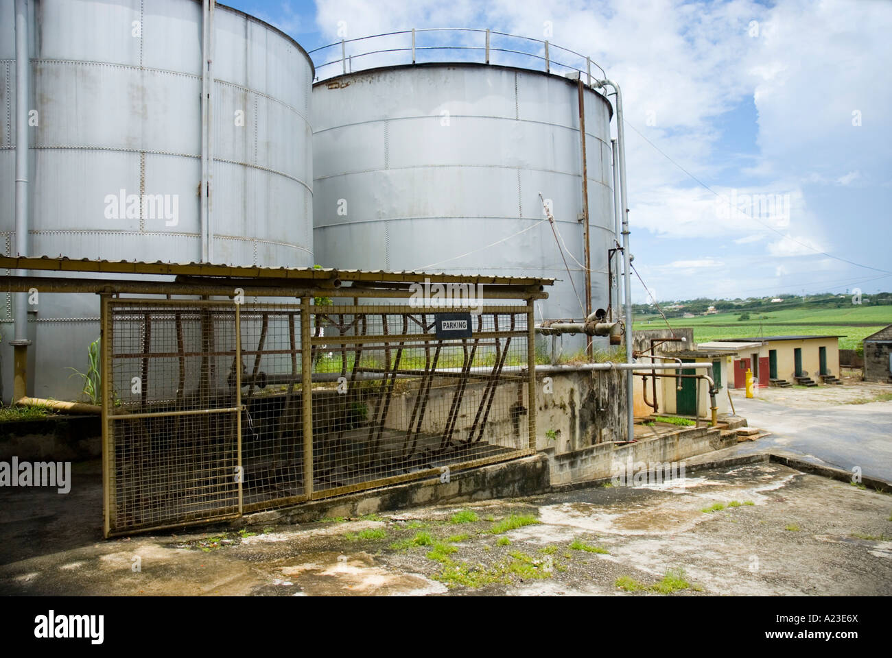 Tanks, Bulkeley Sugar Factory, St Barbados Stock Photo Alamy