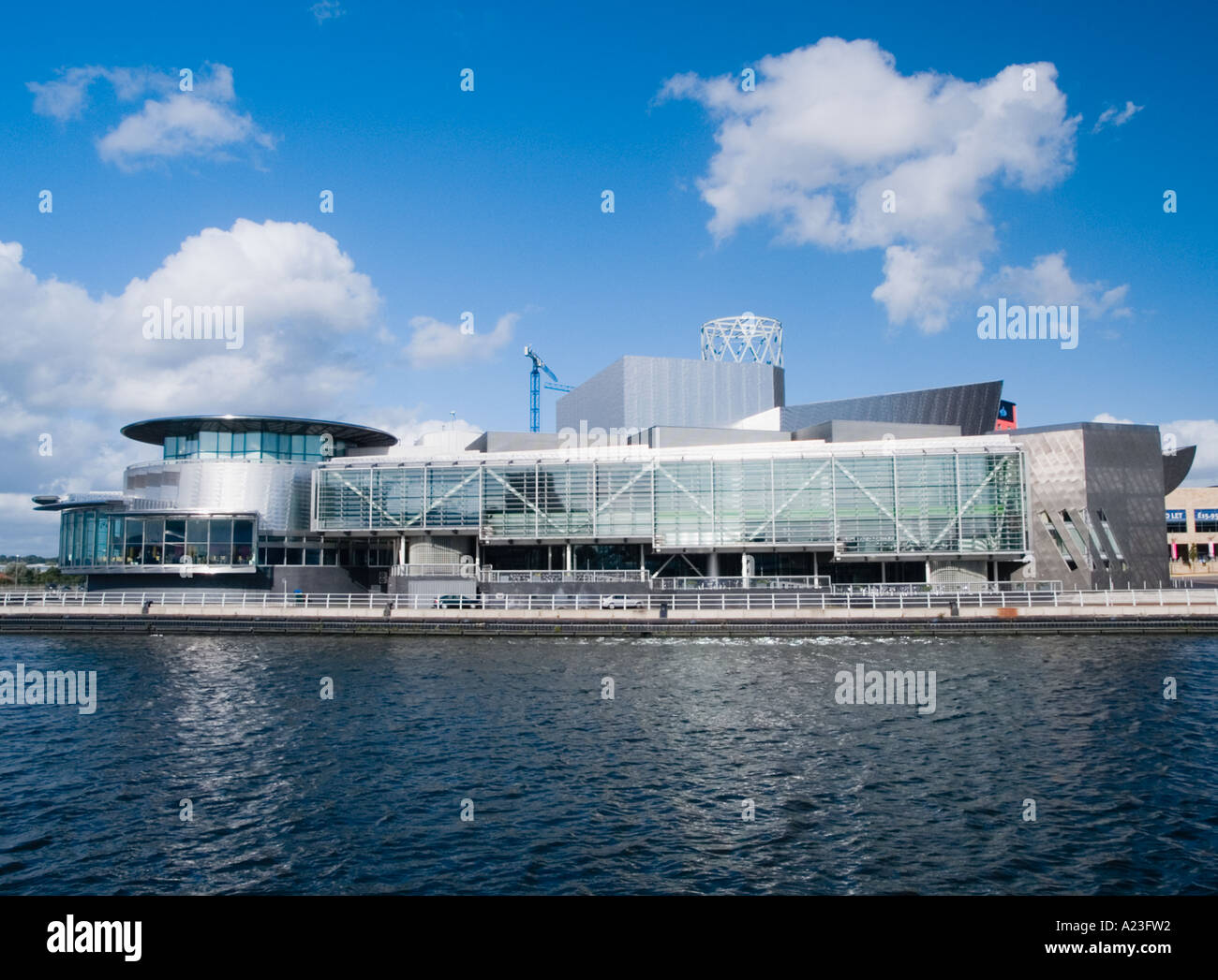 The Lowry Gallery named after L S Lowry in Salford Quays Manchester Stock Photo