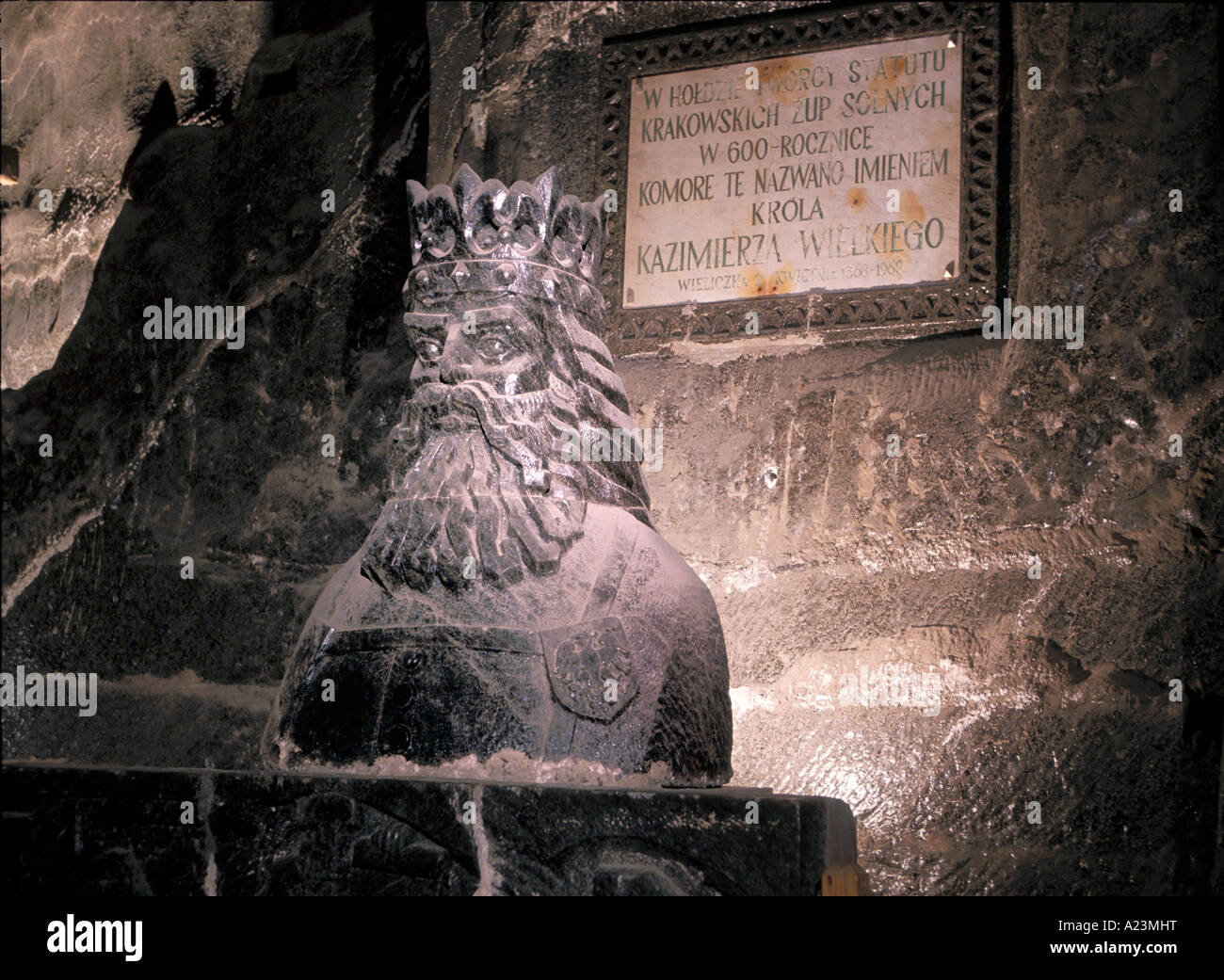 Wieliczka Salt Mine Poland Stock Photo Alamy