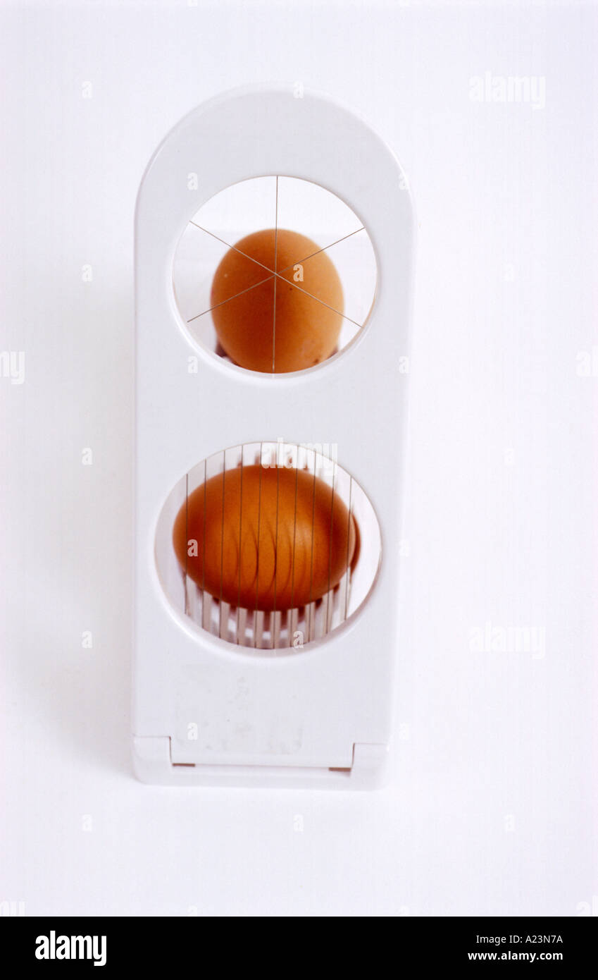 Egg slicer Stock Photo