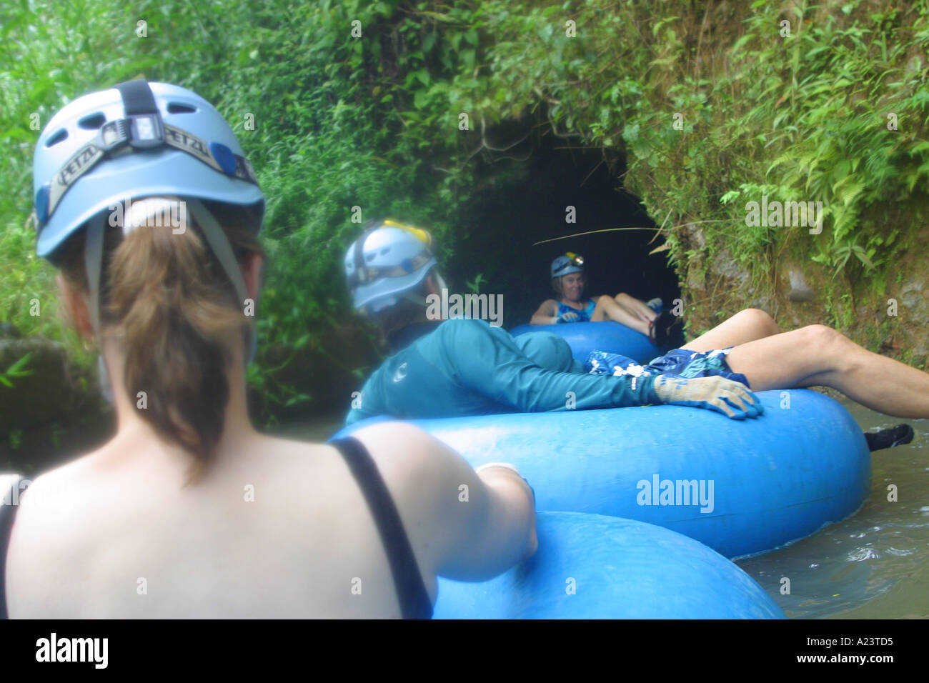 Kauai Backcountry Adventues mountain tubing Kauai Hawaii editorial use
