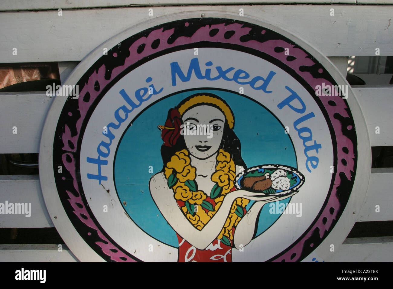 Sign Hanalei Kauai Stock Photo - Alamy