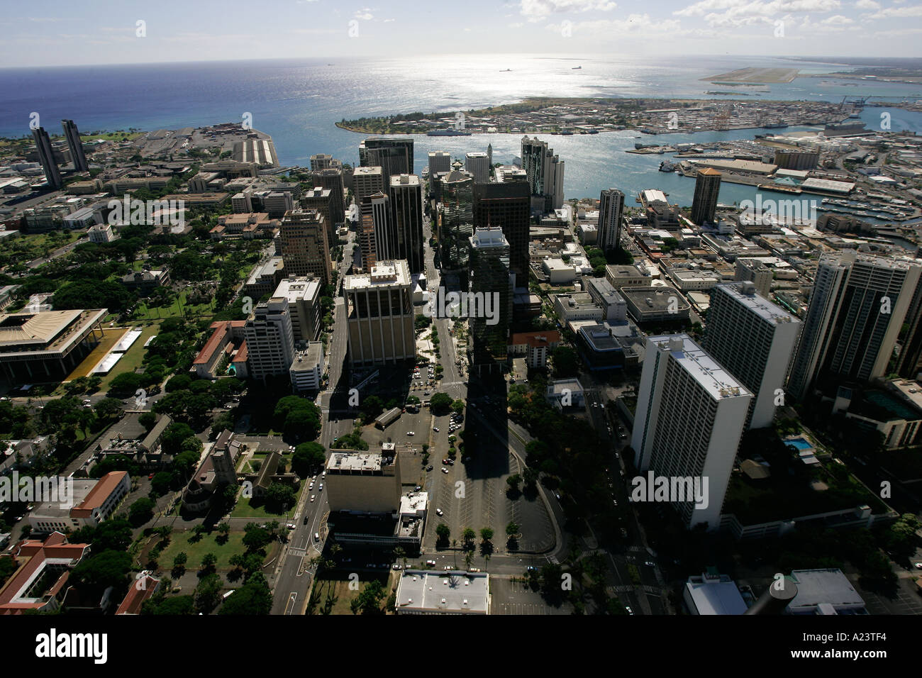 Downtown Honolulu Oahu Hawaii USA Stock Photo - Alamy