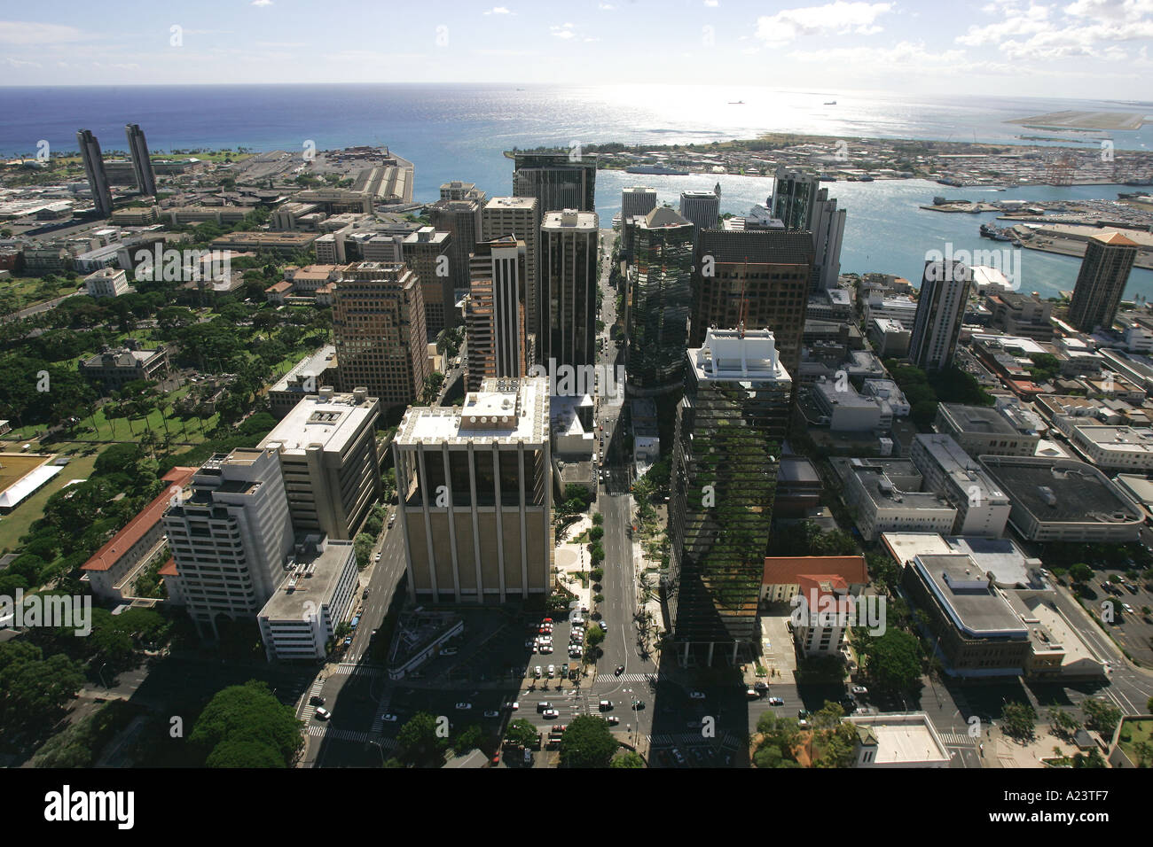 Downtown Honolulu Oahu Hawaii USA Stock Photo - Alamy