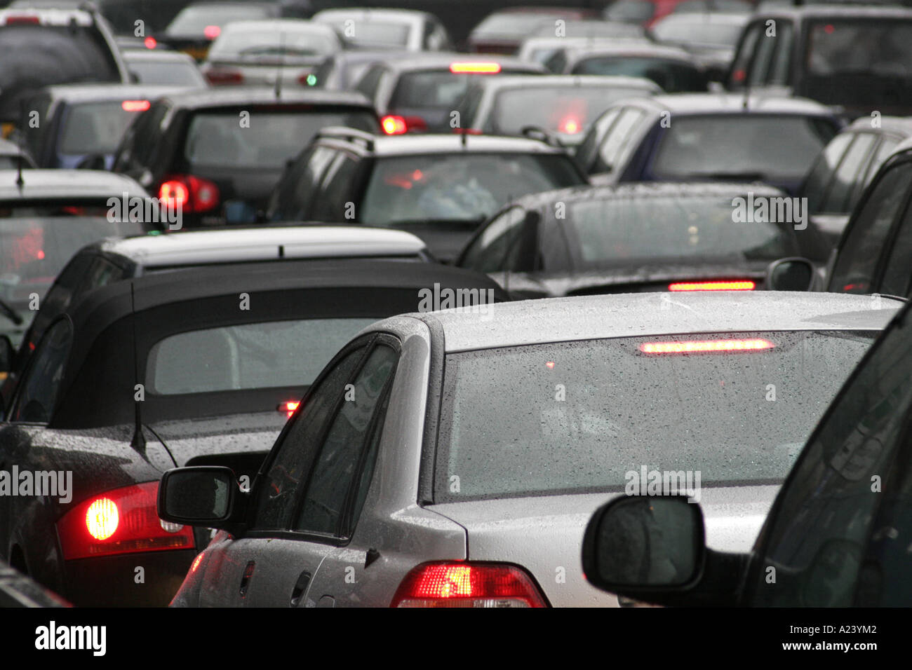 Congested traffic Stock Photo