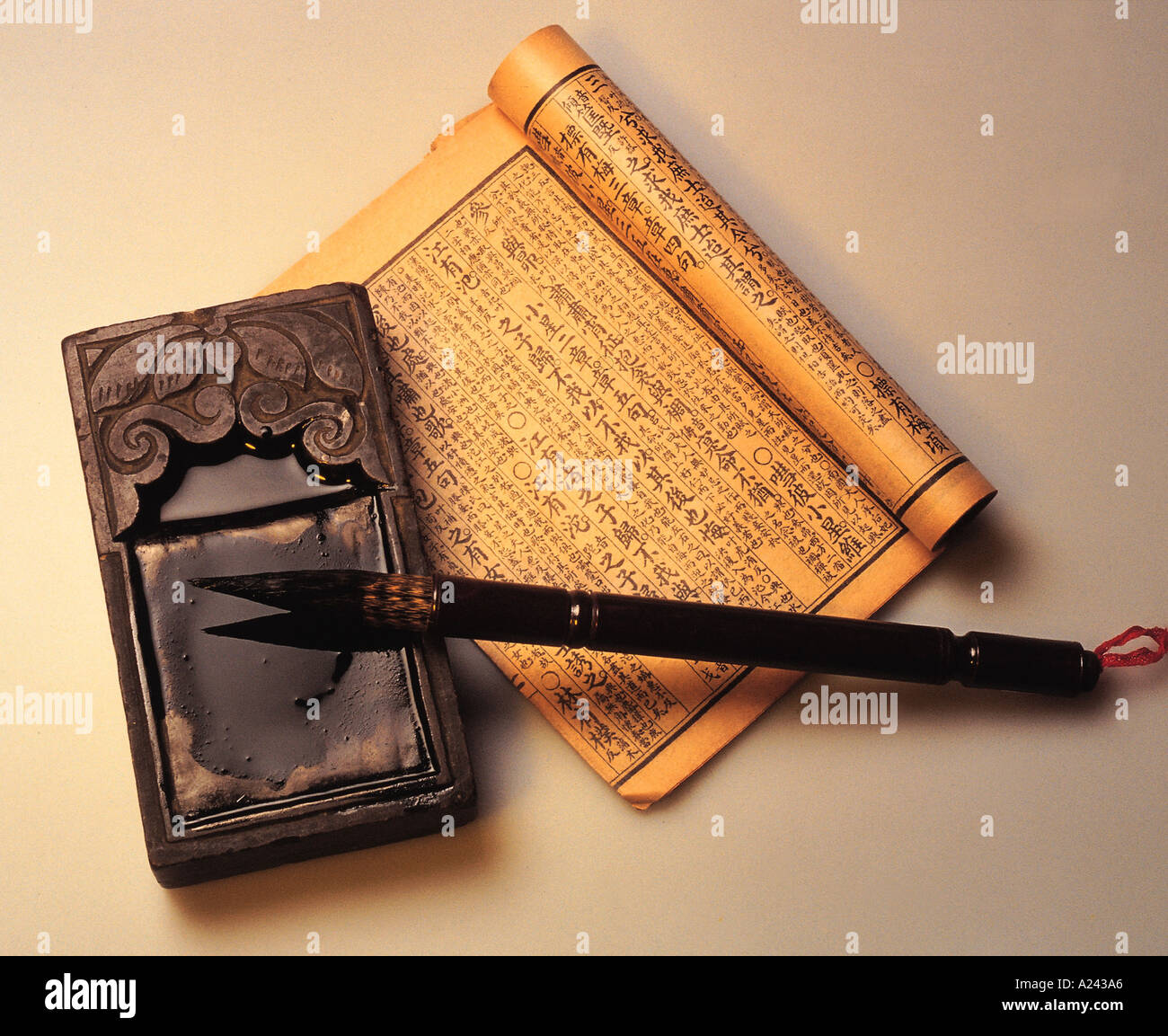 Inkstone And Ink Stock Photo Alamy