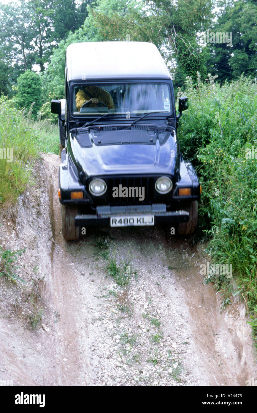 Jeep wrangler off road hi-res stock 