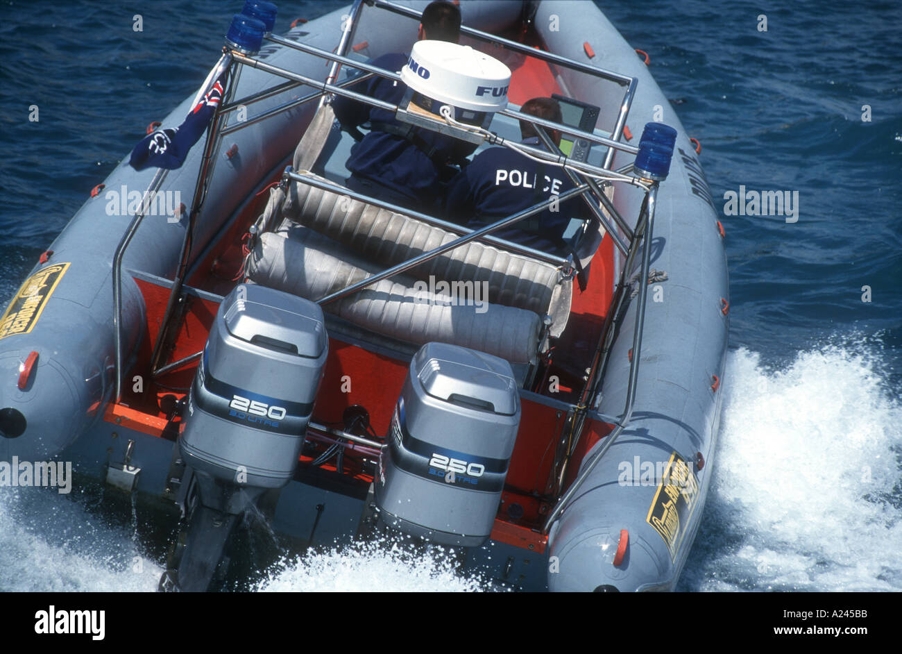 9 5 metre Flatacraft Enforcer rigid inflatable boat used by police to ...