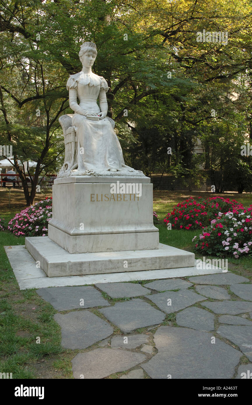 Statue of Elizabeth Hapsburg Empress of Austria Sissi Stock Photo