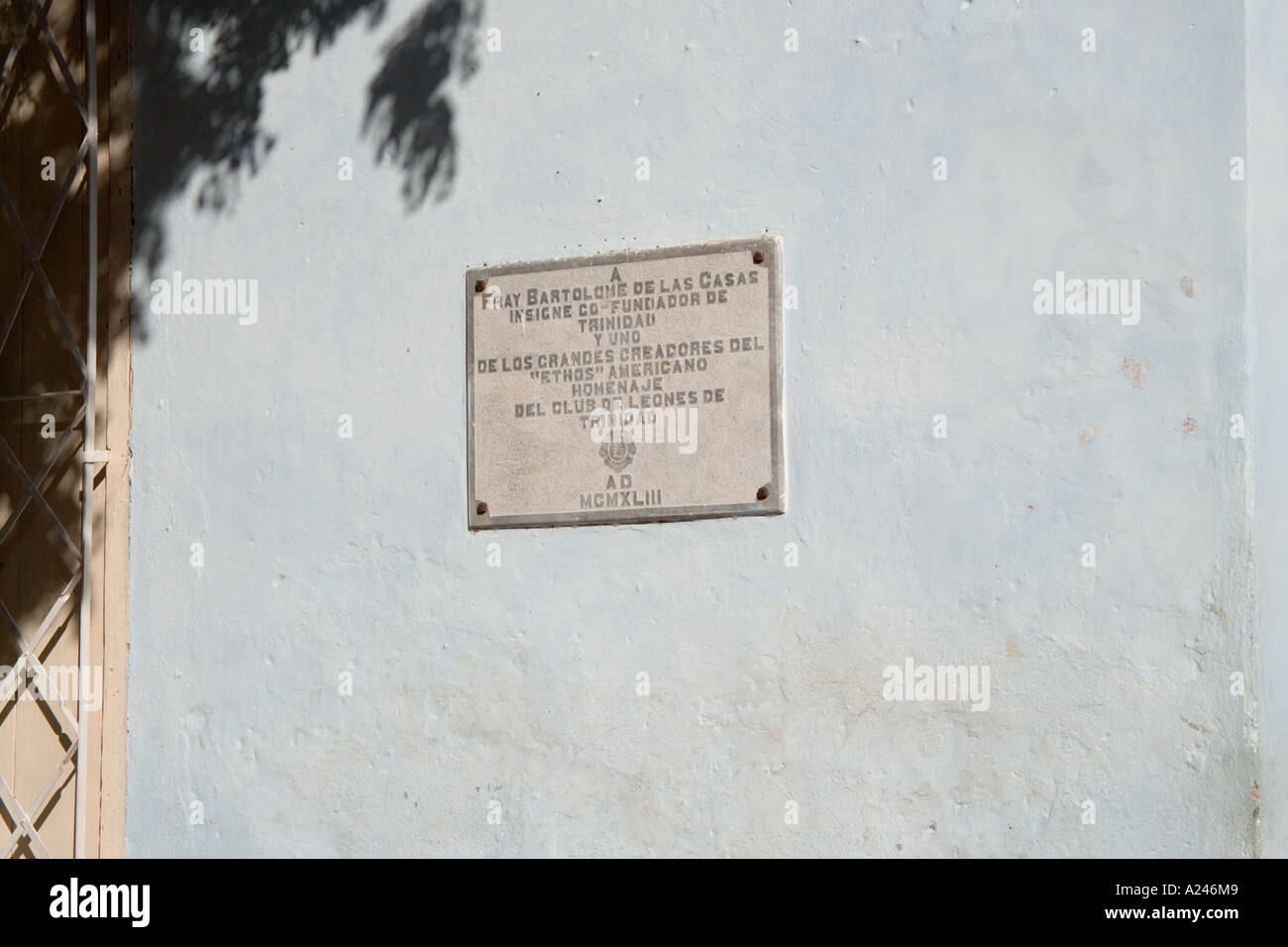 Plaque in Trinidad, Cuba Stock Photo Alamy