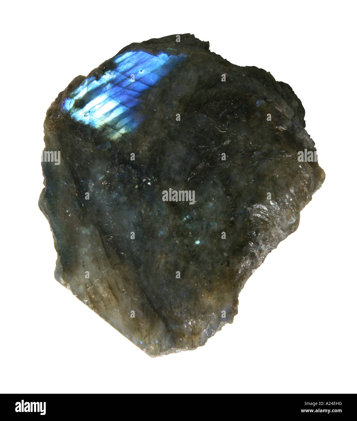 Labradorite This image has a clipping path Stock Photo