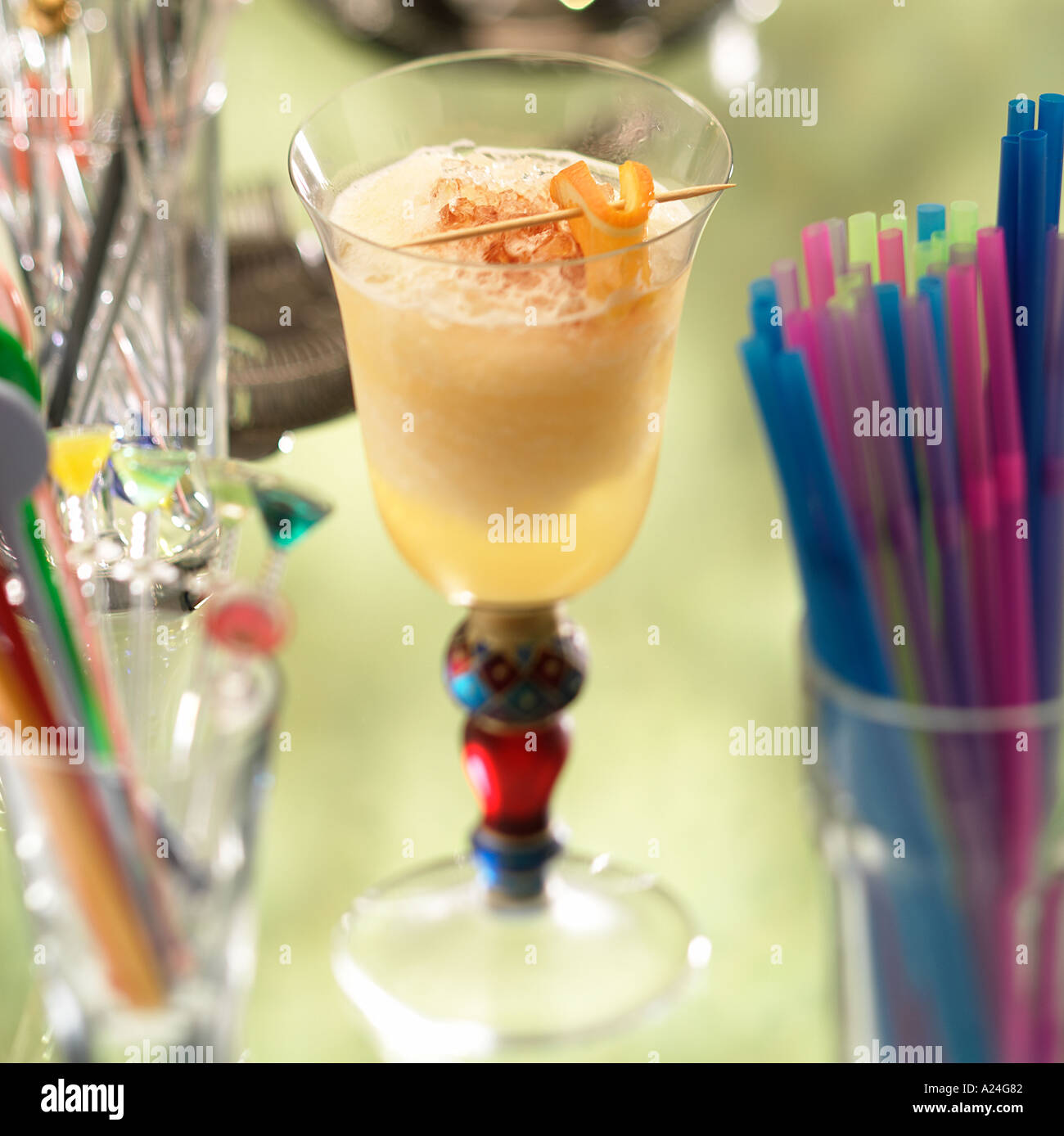 Cocktail Ice Maiden Orange juice Dry Vermouth crushed ice Marsala slice ...