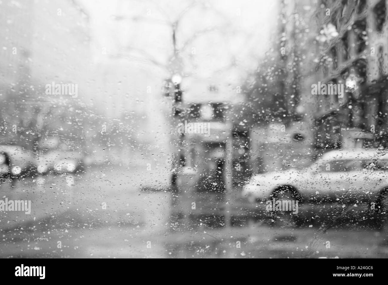 Rainy street Stock Photo