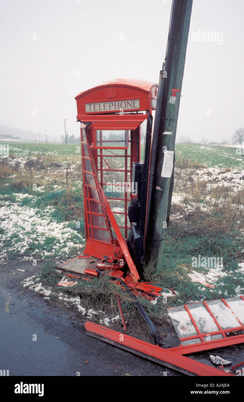 Phone box accident hires stock photography and images Alamy