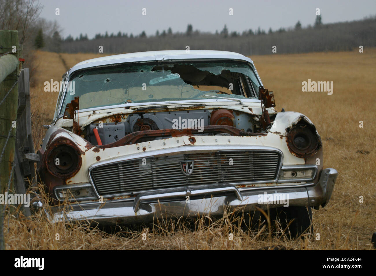 Car old abandoned wreck hi-res stock photography and images - Alamy