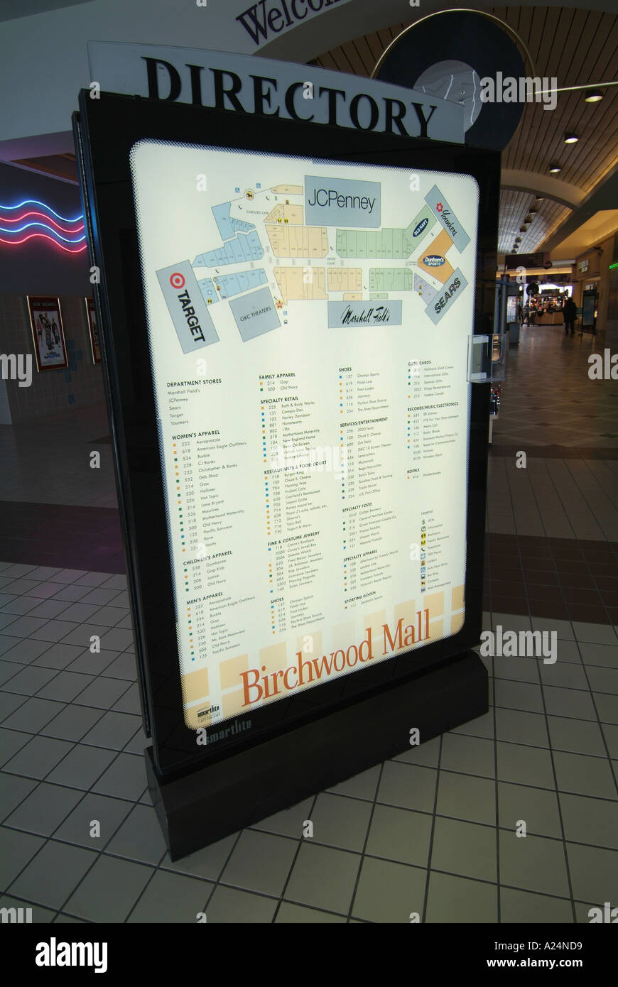 Mall directory hi-res stock photography and images - Alamy