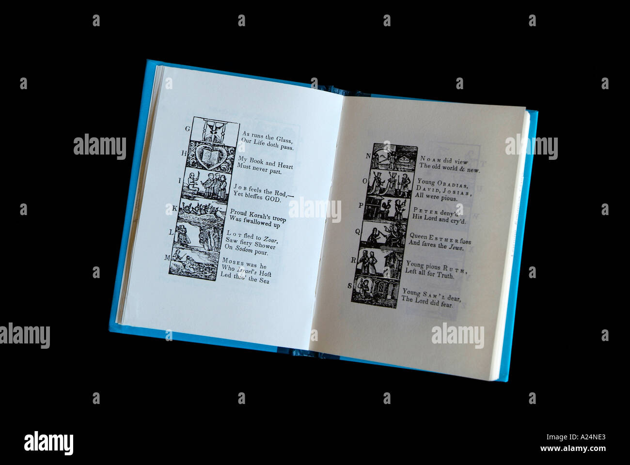 The New England Primer school book Stock Photo Alamy