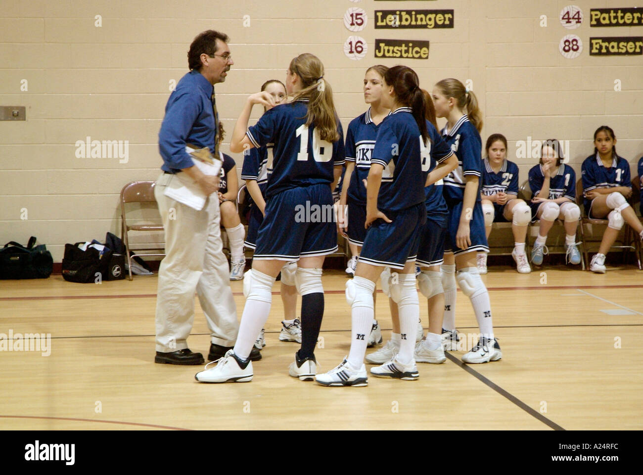Girls volleyball team hires stock photography and images Alamy