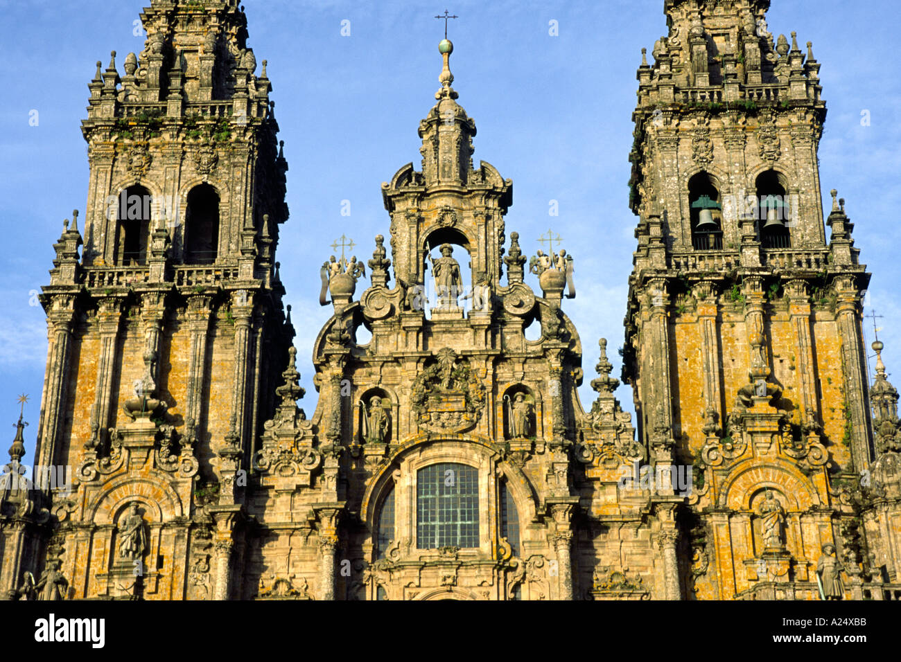 Cathedral Santiago de Compostela Spain Stock Photo