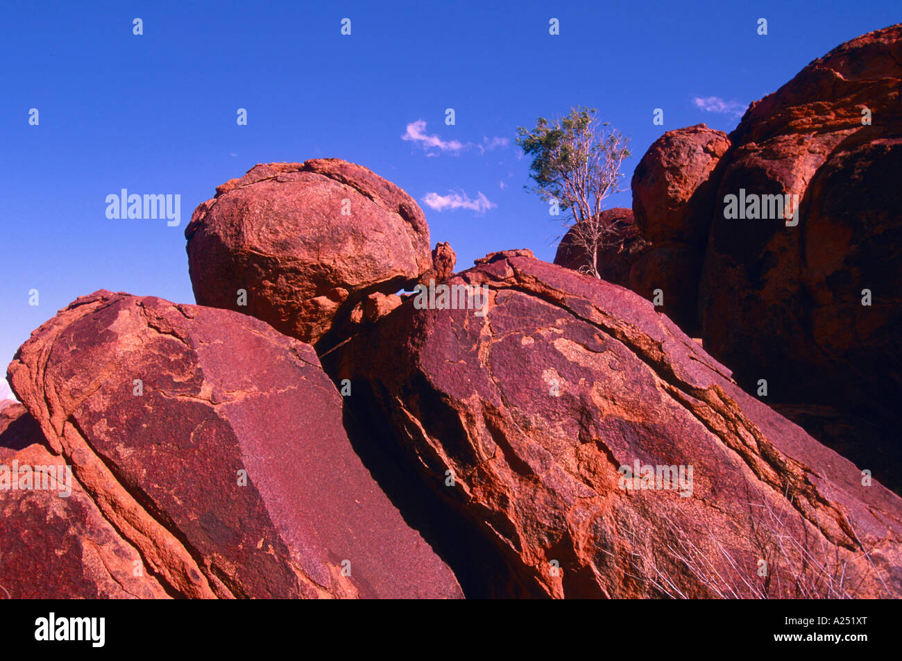 Granitfelsen bei Tibooburra granite rocks at Tibooburra New South Wales Australia Stock Photo