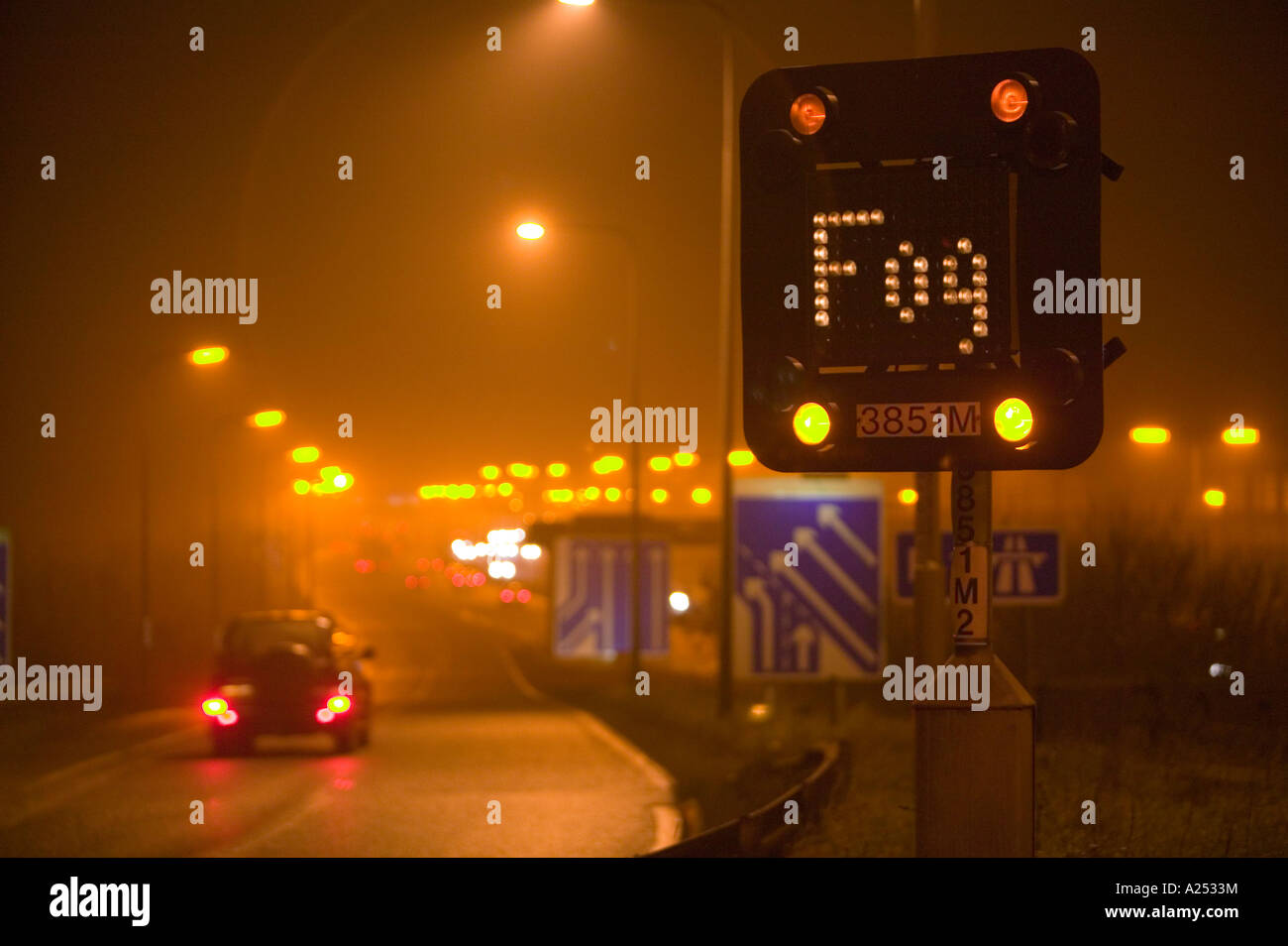 Fog warning hires stock photography and images Alamy