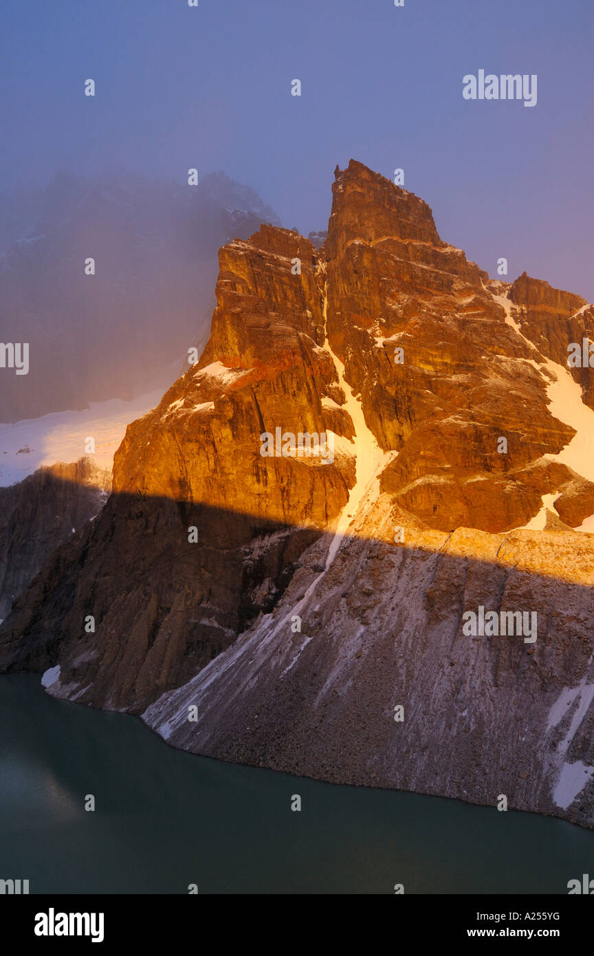 Sunrise seen from Mirador de las Torres, Torres del Paine National Park