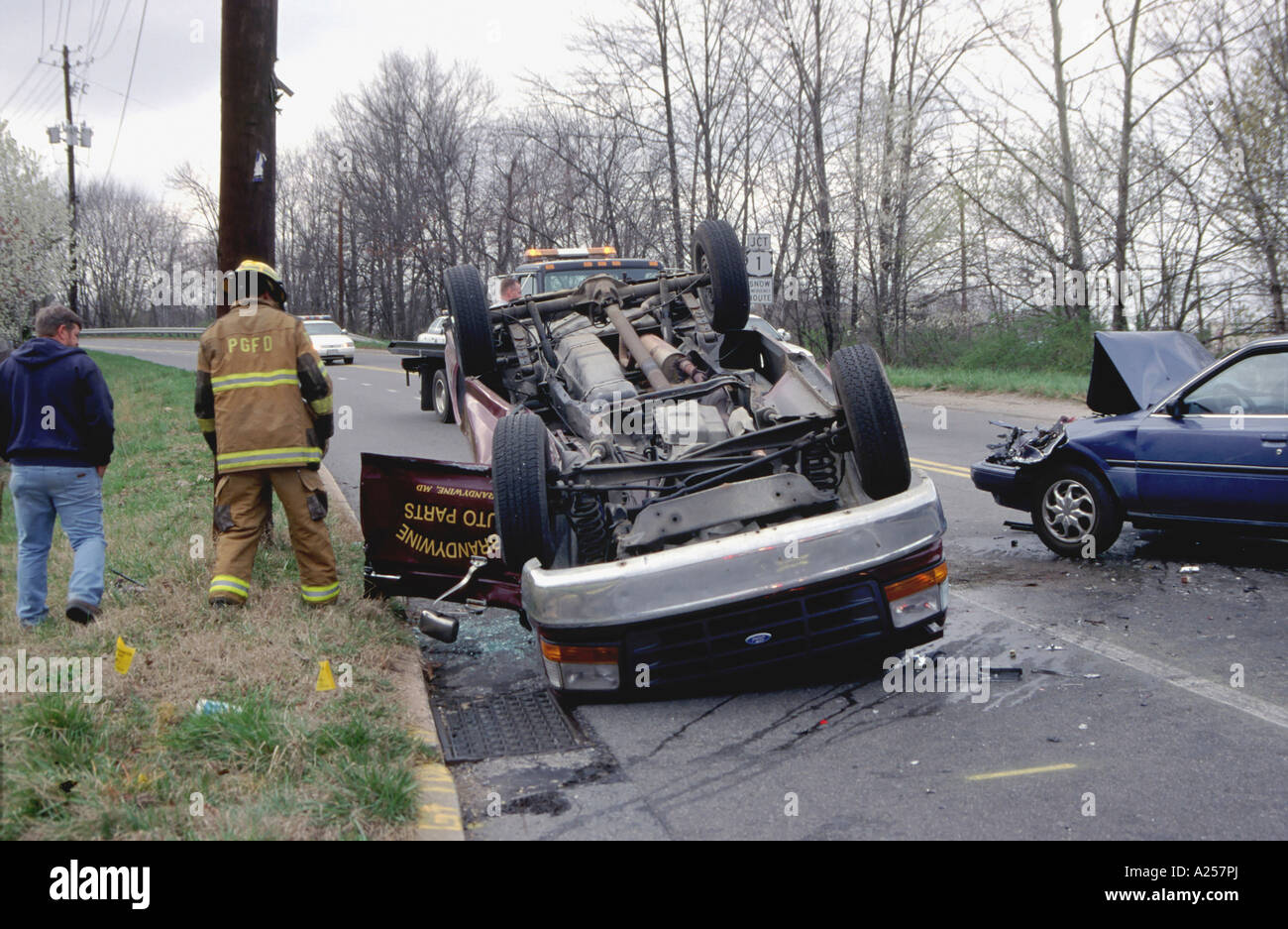 auto accident Beltsville Md Stock Photo Alamy