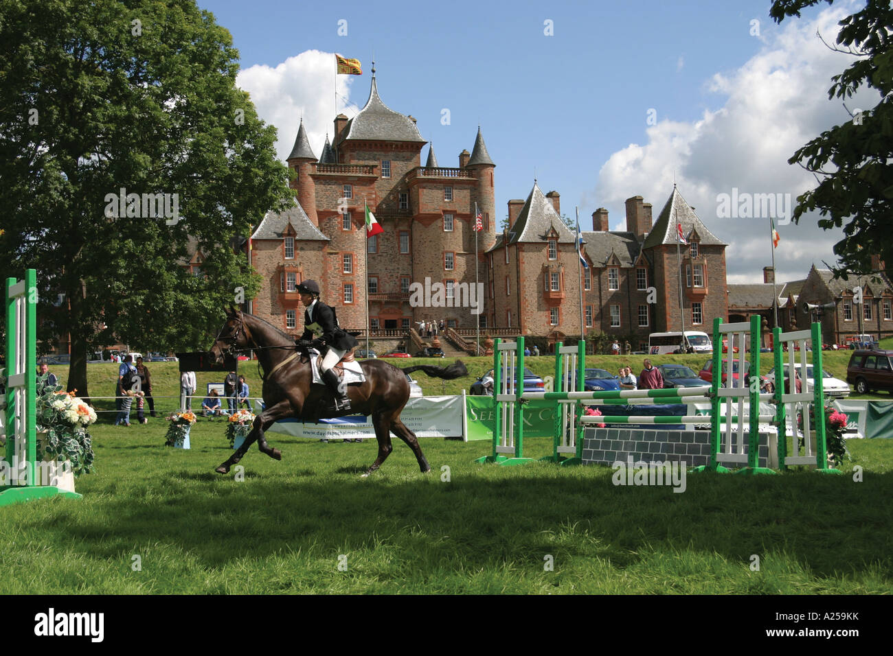 Thirlstane Horse Trials - Scottish Borders Stock Photo
