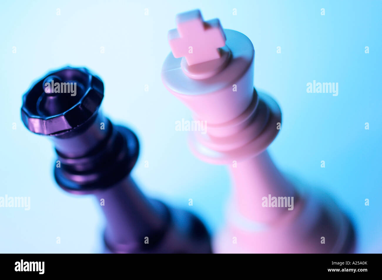 King and Queen Chess Pieces Stock Photo Alamy