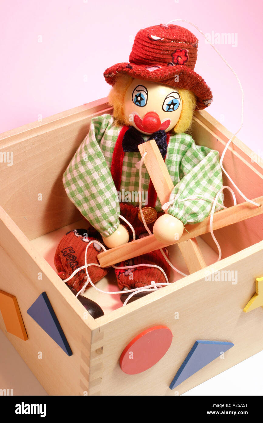Puppet in Toy Box Stock Photo Alamy