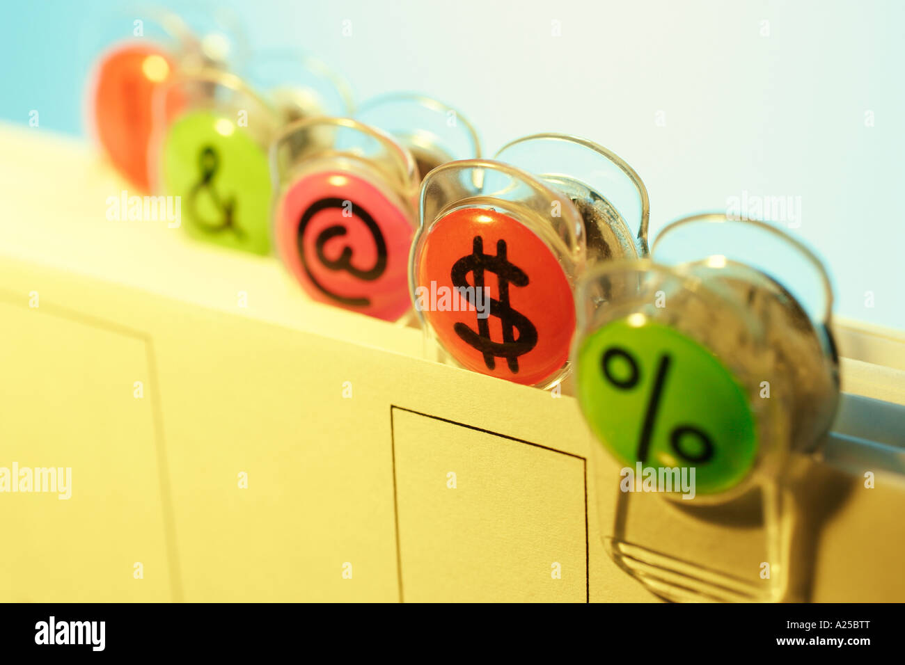 Files with Paperclips Stock Photo Alamy