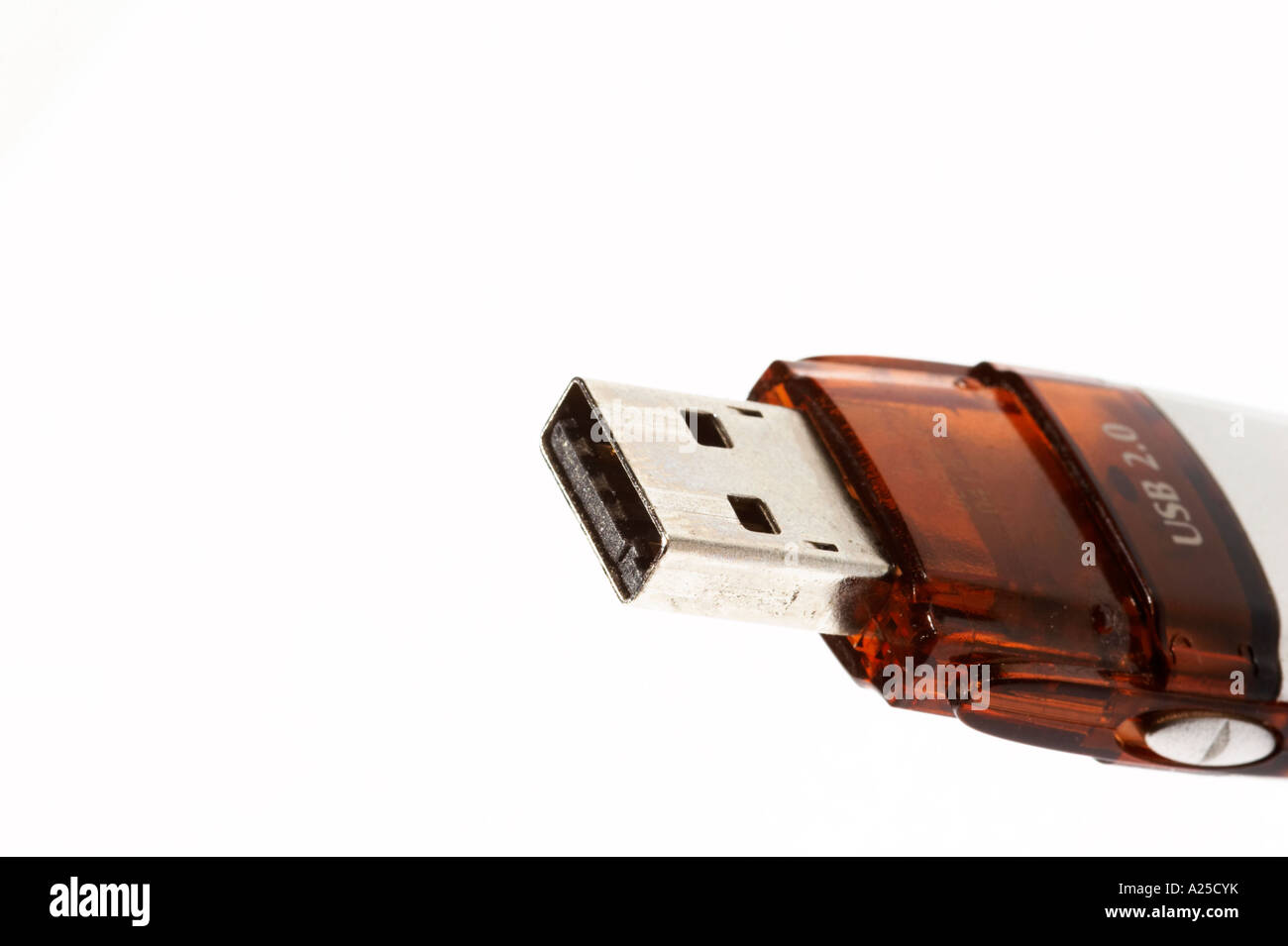 USB memory card isolated on white background Stock Photo
